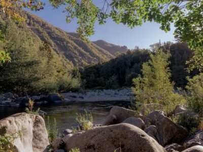 Terreno 14 hectáreas en Los Lleuques — frente al Río Diguillín, ideal eco-turismo